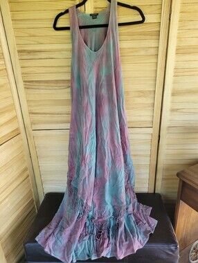 Dairi Fasion Cotton Made In Morocco Maxi Dress Bohemian Boho Sleeveless